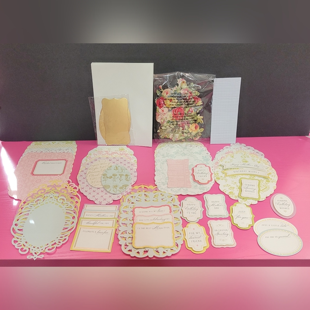 Anna Griffin Easel Card Kit.  Makes 10 Cards. Mother Easter Birthday Friend 0174